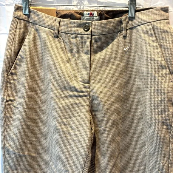 NWT L.L. Bean Classic Fit Petite Tan dress Pants SZ 12 P - Picture 3 of 10